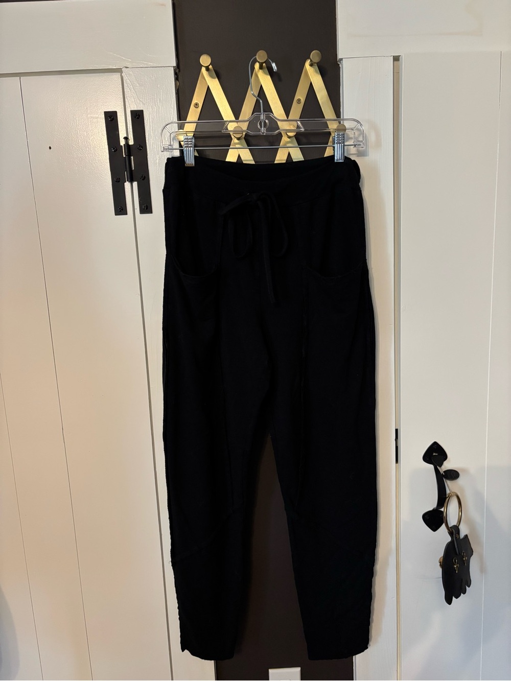 Black Drawstring Lounge Pants - Unbranded